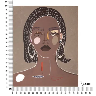 OBRAZ NA PŁÓTNIE TRIBAL -B- 80X2,8X100 cm